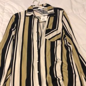 BNWT long button up shirt